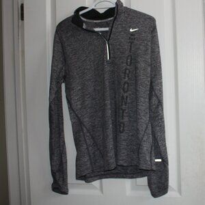 Nike Dri Fit We Run Toronto Women's 15K Toronto 2015 quarter zip Top Grey